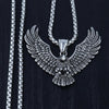 HNSP Punk Animal Eagle Chain Pendant Necklace For Men Male BFF Neck Gift