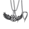 HNSP Punk Animal Eagle Chain Pendant Necklace For Men Male BFF Neck Gift