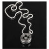 HNSP Punk Car Tire Round Chain Pendant Necklace For Men Male Neck Gift