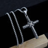 HNSP Punk Cross Chain Necklace Pendant For Men Women Jewelry Gift
