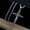 HNSP Punk Cross Chain Necklace Pendant For Men Women Jewelry Gift