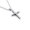 HNSP Punk Cross Chain Necklace Pendant For Men Women Jewelry Gift