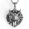 HNSP Punk Lion Head Chain Pendant Necklace For Men Male Gothic Jewelry