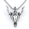 HNSP Punk Lion Head Chain Pendant Necklace For Men Male Gothic Jewelry