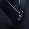HNSP Skull Guitar Chain Pendant Necklace For Men Women Gothic Punk Neck Jewelry