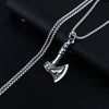 HNSP Viking Axe Chain Pendant Necklace For Men Male Neck BFF Jewelry Gift