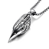HNSP Viking Wolf Pendant Necklace For Men Chain Neck Male Goth Punk Jewelry Gift