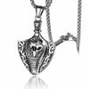 HNSP Viking Wolf Pendant Necklace For Men Chain Neck Male Goth Punk Jewelry Gift