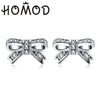 2020 Presents Silver Color Mickey Stud Earrings Sparkling Minnie Brand Earrings Women Fashion Jewelry