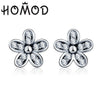 2020 Presents Silver Color Mickey Stud Earrings Sparkling Minnie Brand Earrings Women Fashion Jewelry