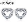 2020 Presents Silver Color Mickey Stud Earrings Sparkling Minnie Brand Earrings Women Fashion Jewelry