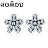 2020 Presents Silver Color Mickey Stud Earrings Sparkling Minnie Brand Earrings Women Fashion Jewelry