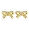 2020 Presents Silver Color Mickey Stud Earrings Sparkling Minnie Brand Earrings Women Fashion Jewelry