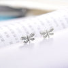 2020 Presents Silver Color Mickey Stud Earrings Sparkling Minnie Brand Earrings Women Fashion Jewelry