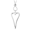 2020 New Simple Hollow Out Silver Plated Love Heart Long Necklaces Pendant Charm Jewelry For Women Valentine's D Gifts