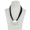 HONGYE JEWELRY    Big Bib Multilayer Black Pu Leather Necklace Women Man Punk Chokers