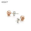 Thank You Gift Handpicked High Qualtitly 6-7mm White Button Cultured Pearl Stud Earrings