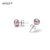 Thank You Gift Handpicked High Qualtitly 6-7mm White Button Cultured Pearl Stud Earrings