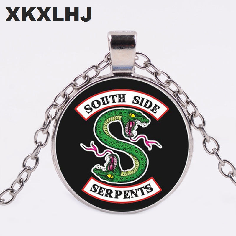 HOT! Arrival Riverdale Pendant Necklace Mysteries of Riverdale Jewelry Glass Dome Pendants Silver Handmade Necklaces