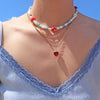 Real Pearl Choker Necklaces Flower Star Beaded Summer Beach Necklace For Women Jewelry 2022 Beads Collier Accesorios