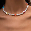 Real Pearl Choker Necklaces Flower Star Beaded Summer Beach Necklace For Women Jewelry 2022 Beads Collier Accesorios