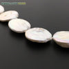 large size baroque button coin shape natural freshwater pearls white color choker necklace fine jewelry for every clothes