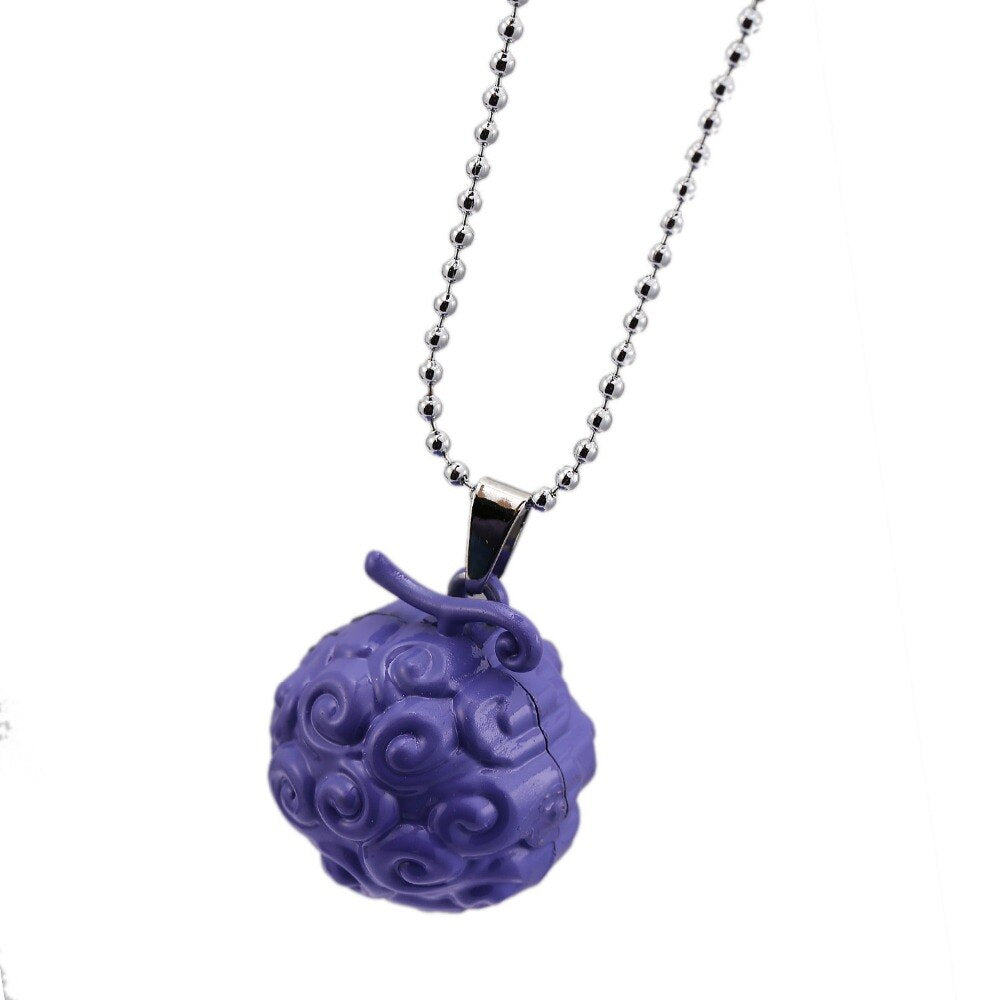 HSIC Colorful One Piece Devil Fruit Necklace Ace Flame-Flame Fruit Anime Figure Friendship Chocker Necklaces Collier HC11263