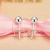 silversmith S925 silver lovers' nail female miniature small gentle simple student women gift earrings