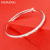 sterling S999 fine silver women simple retro vintage trendy adjustable anniversary gift ethnic bracelets