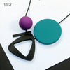 YDGY Personality Wood Geometry Top-Grade Short Accessory Necklace Woman V-Shaped Clavicle Chain Sweater Wholes