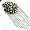 Rivet Brooch Spike Tassel Epaulet Shoulder Board Mark Unisex Punk Jewelry Unisex Rivet Fringed Brooch Jewelry Jewelry Decoration