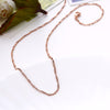 Rose Gold Necklace Water wave ripple DIY jewelry chain with environmentally friendly rose gold women's necklace