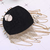Metal Cloth Gold Chain Tassel Brooch Epaulet Shoulder Board Mark Punk