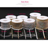 10Yards/lot ss6-ss18  dense Crystal rhinestone chain close crystal in gold  base Cup chain for clothing ornament accessories