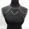 Shoulder Chain Necklaces&amp;Pendants beads Chains Punk Necklace 2022 Party  Shoulder Accessories