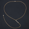 NK269 Womens Crystal Necklace Back Bikini Chain Beach Crossover Sexy Body Jewelry Necklace Multilayer Backdrop Jewelry