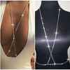 Style Women Silver Plated Rhinestone Chains Leg Chains Sexy Unique Design Waist Body Chains Jewelry For Beach Party