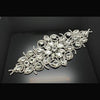 Flower shape crystal clear rhinestone applique rhinestone shoulder chain with tassel wedding dress decoration DIY sew on stone