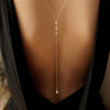 NK269 Womens Crystal Necklace Back Bikini Chain Beach Crossover Sexy Body Jewelry Necklace Multilayer Backdrop Jewelry