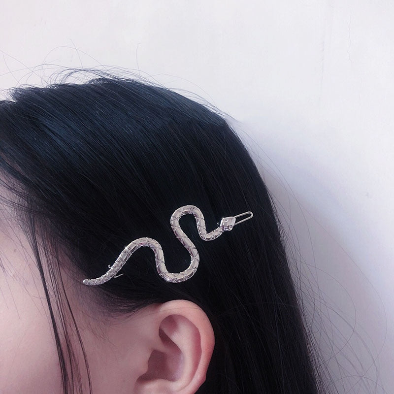 HUANZHI 2021 Hip Hop Metal Adjustable Gold Silver Color Snake Multifunctional Necklace for Women Girls Party Jewellery