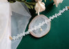 HUANZHI 2021 Sweet  Wavy Flower White Lace Imitation Pearl Pendant Clavicle Chain Choker Necklace for Women Wedding Jewelry