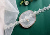 HUANZHI 2021 Sweet  Wavy Flower White Lace Imitation Pearl Pendant Clavicle Chain Choker Necklace for Women Wedding Jewelry
