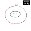 HUANZHI 2021 Bohemia Colorful Irregular Natural Stone Beads Beaded Necklace Choker For Women Girls Neck Accessories
