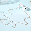 HUHUI Airpods Chain Beaded Cordless Wireless Headphone Holder Anti-Lost Accessories Stainless Steel Unisex Necklace  Gift