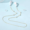 HUHUI Airpods Chain Beaded Cordless Wireless Headphone Holder Anti-Lost Accessories Stainless Steel Unisex Necklace  Gift