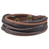 2020 Latest Popular Multi-layer Genuine Leather Bracelet, Men Vintage Charm Bracelet,  !New Style!4 Color