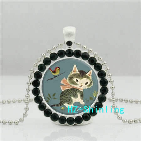 New silver sweet little cherry cute necklace simple white clavicle accessories gift personality CN05