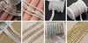 4 rows crystal clear rhinestone cup chain with silver flatback base wide rhinestone trim wedding dress belt clohting decoration