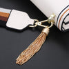 Metal Chain Tassel Pendant Bag Decoration Handbag Ornament Spring coil Purse Buckle 10cm 11cm 15cm Length Silver Black