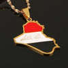 Trendy Logo Map Pendant Necklace Men's Necklace Metal Sliding Pendant Gold-Plated Necklace Accessories Jewelry